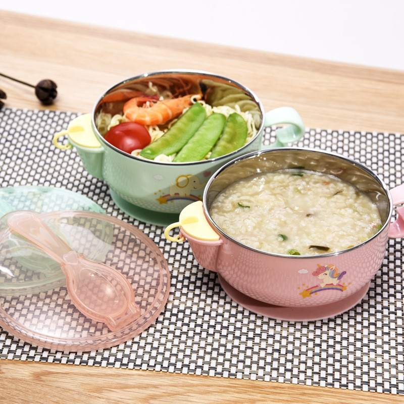 Children's Stainless Steel Water Filling Thermal Bowl (400ml)