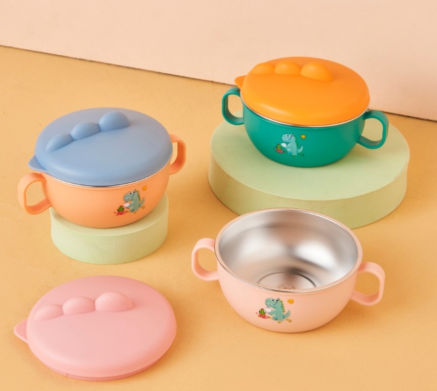Children's stainless steel bowl (color box packaging) 300ml