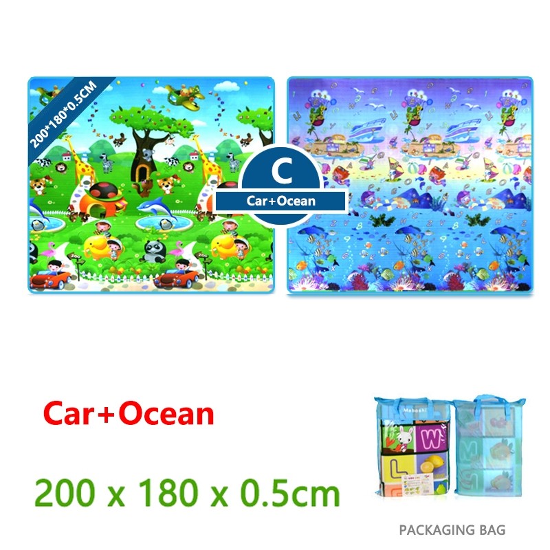 Double-sided crawling mat (marine + car)