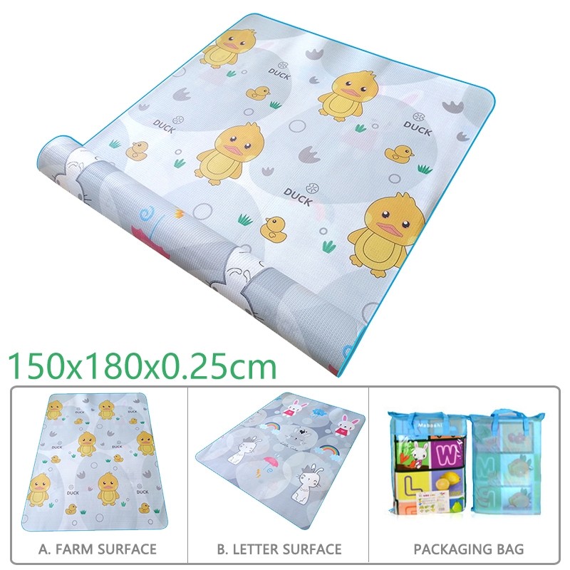 Double-sided crawling mat (rabbit + duck)