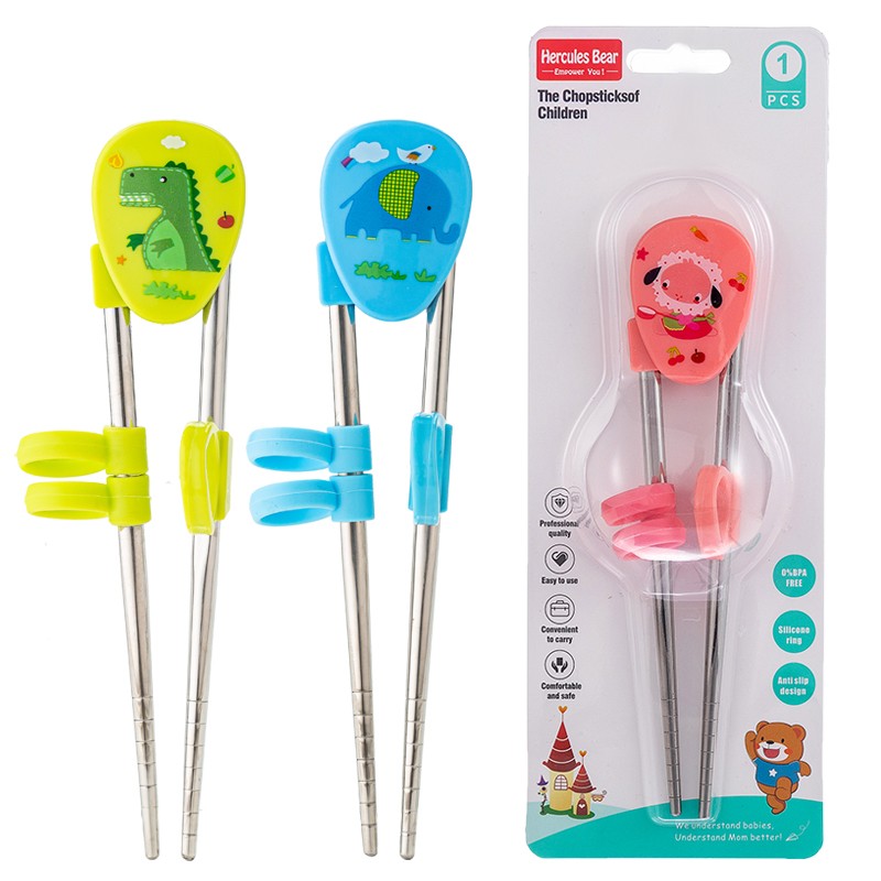 Stainless steel learning chopsticks