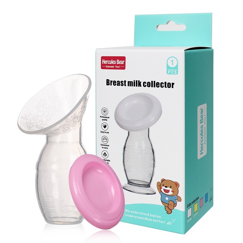 Silicone milk collector