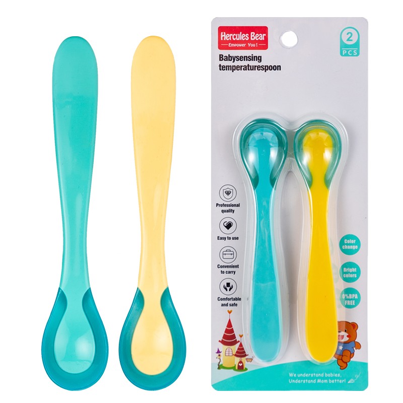 Thermometric spoon combination