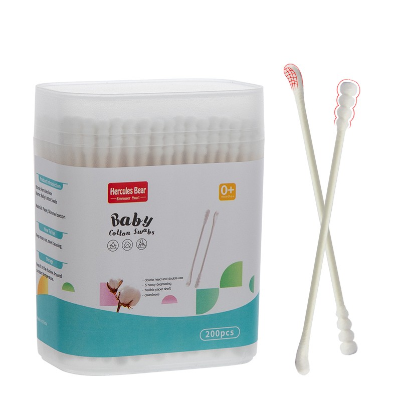 200 double-ended cotton swabs
