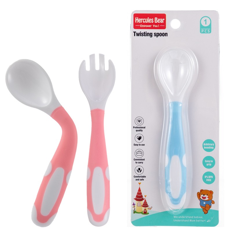 Twist the spoon and/or fork