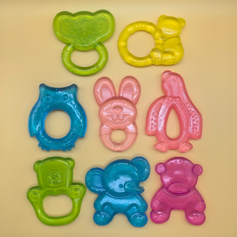 Single-color water-filled teether