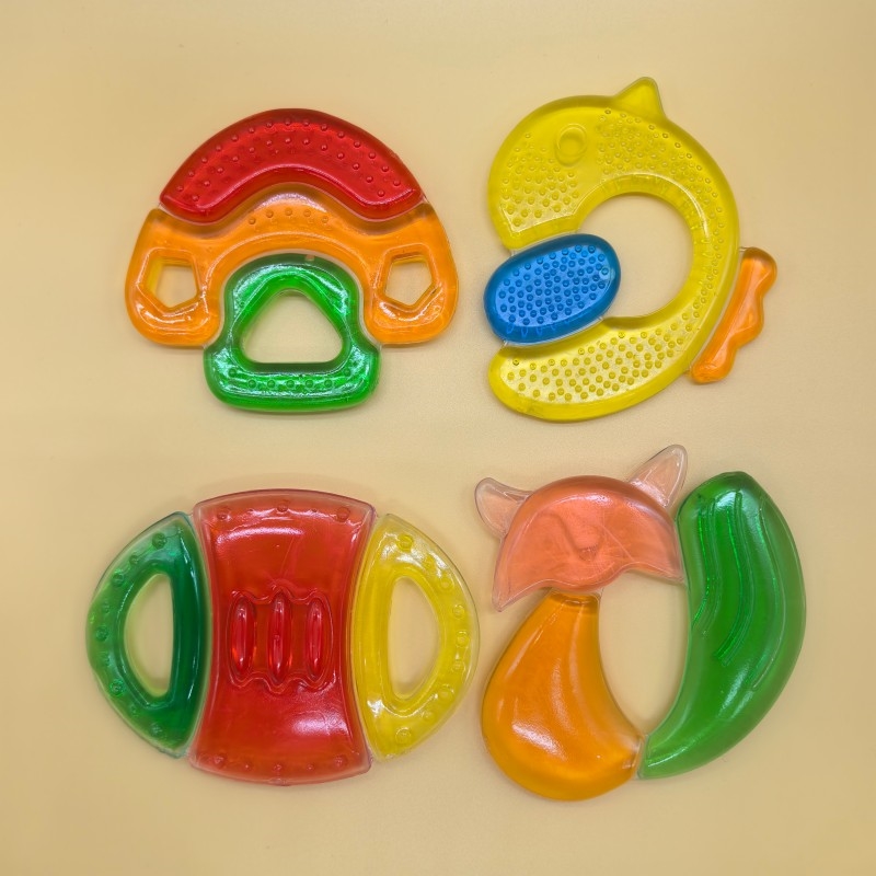Three-color water-filled teether