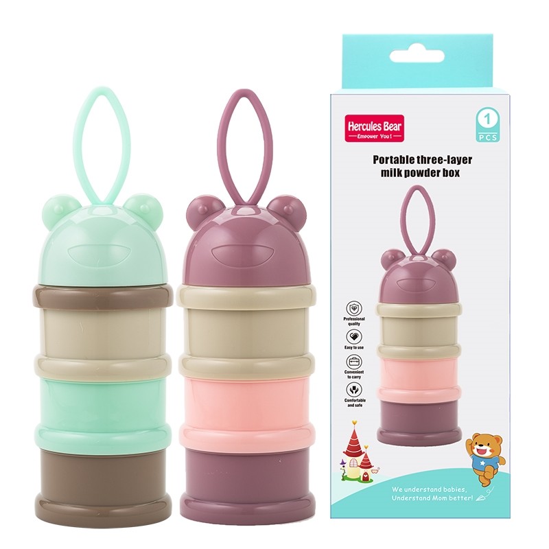 青蛙头三层奶粉盒