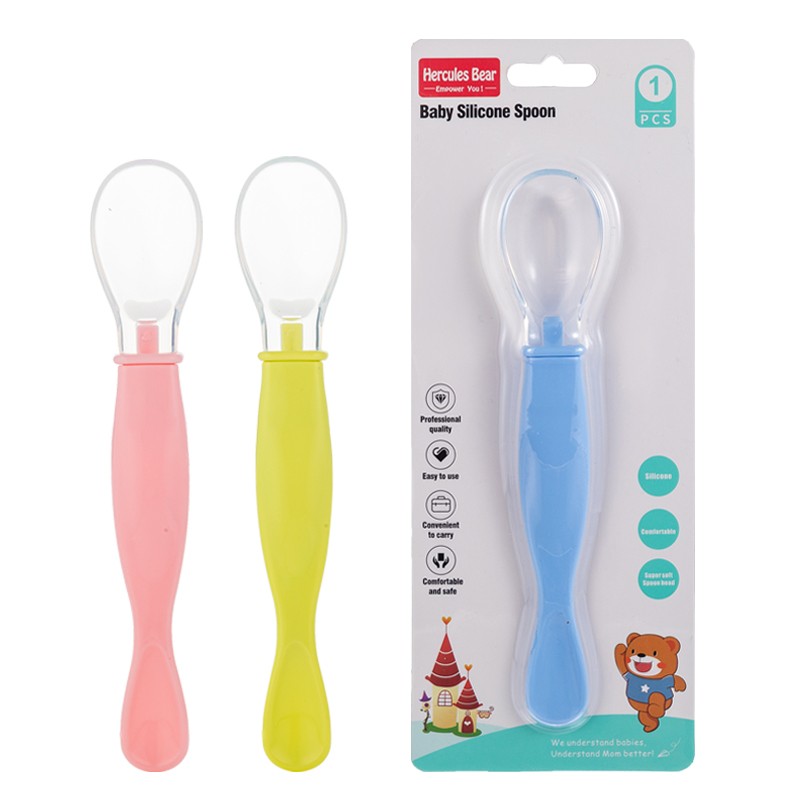 Silicone spoon soft head spoon [big head]