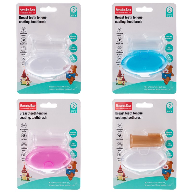 Silicone finger sleeve brush