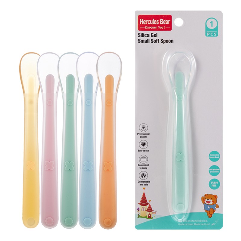 Full silicone spoon soft tip spoon