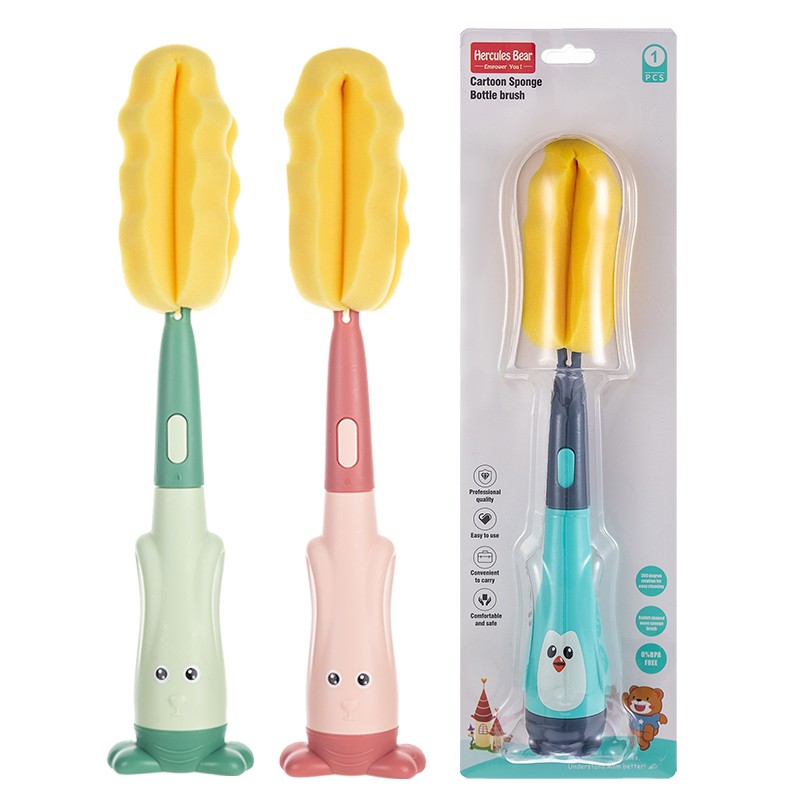 Cartoon sponge bottle brush [3 pieces]