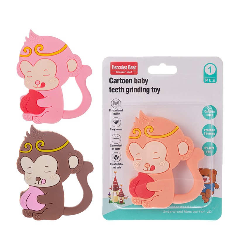 Cartoon monkey teether