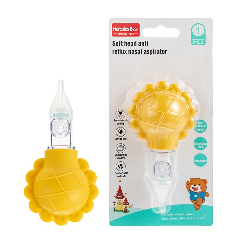Anti-reflux nasal aspirator for babies