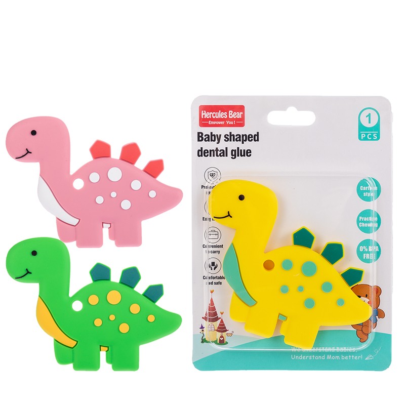 Dinosaur full silicone baby teether