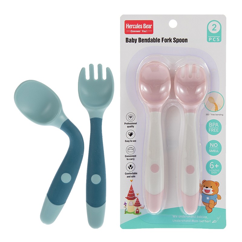Twist fork spoon set