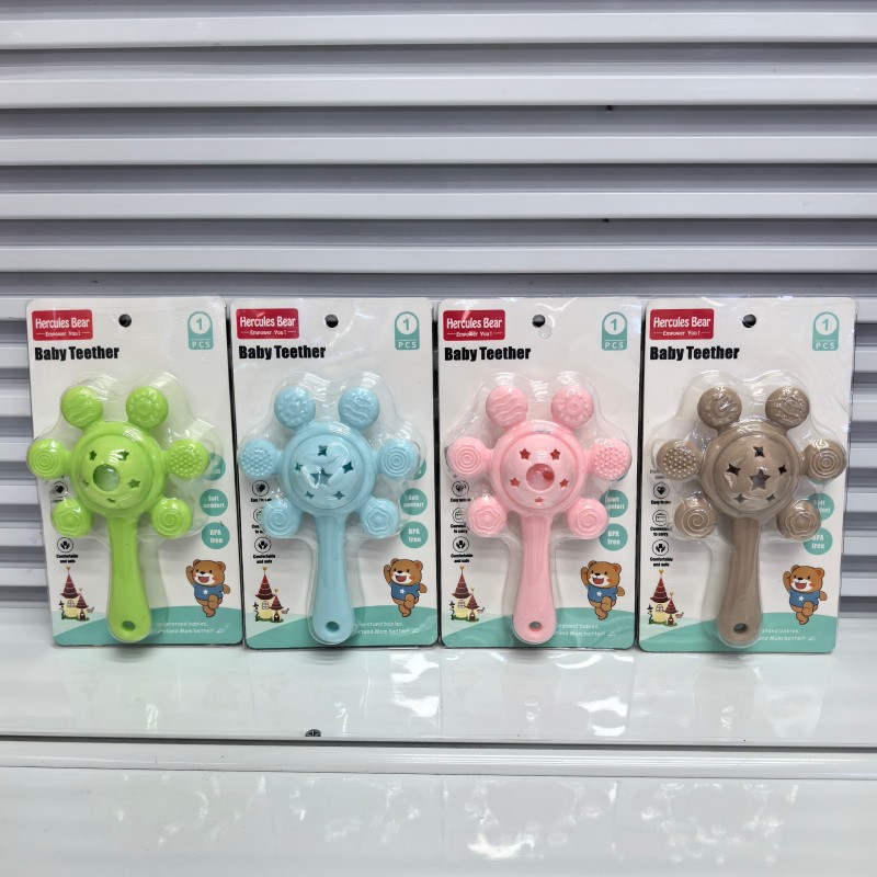 Baby silicone bell teether