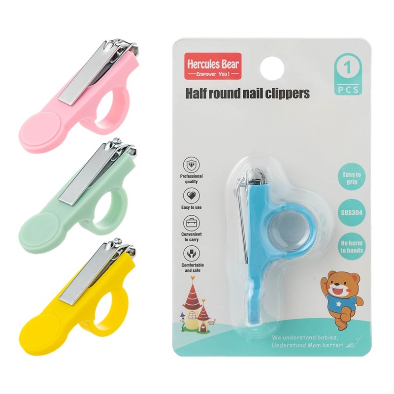 Semi-circular nail clippers