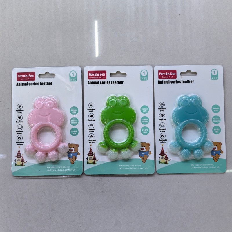 Cartoon frog teether