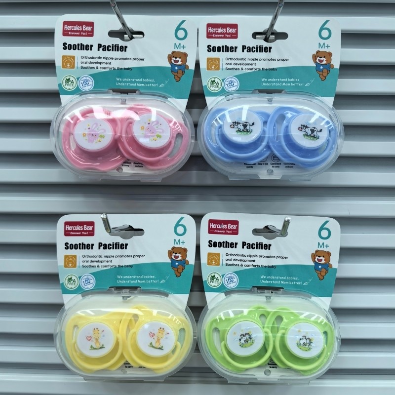 Elevator mounted pacifier (containing two)