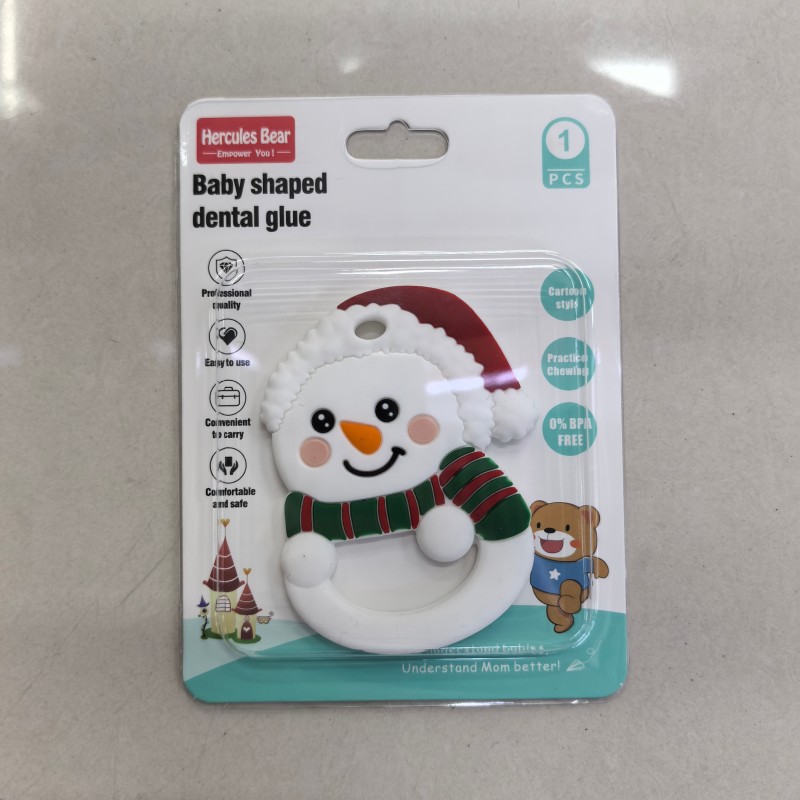 Cartoon Santa full silicone teether