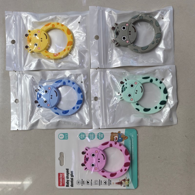 Cartoon fawn full silicone teether