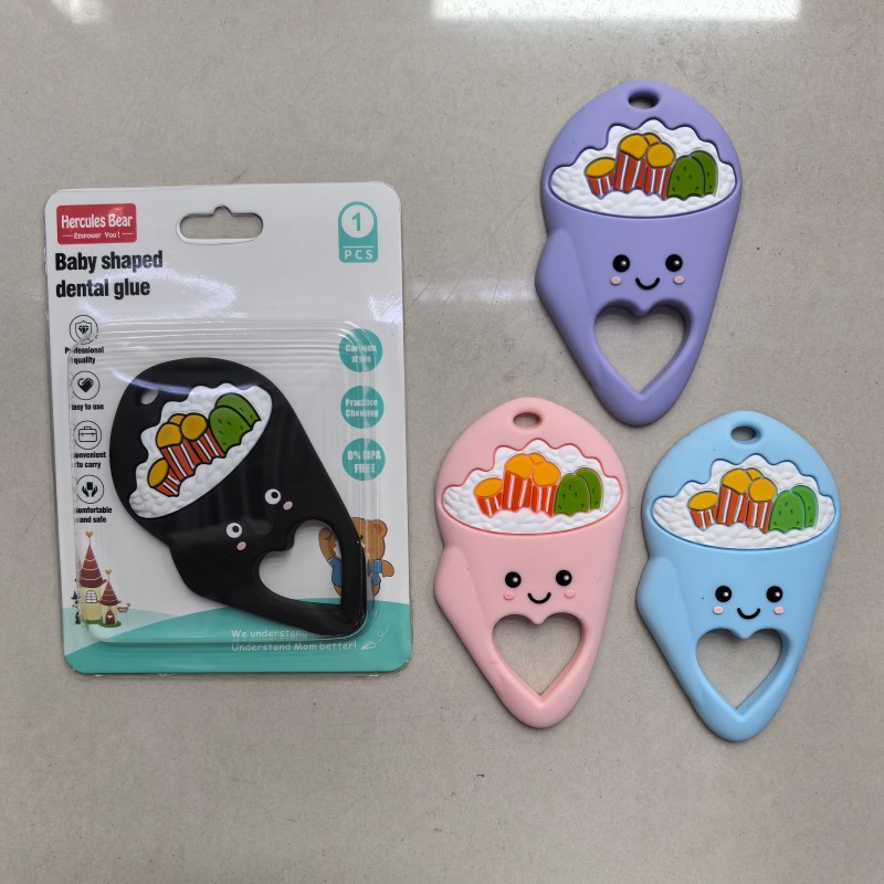 Cartoon sushi all-silicone teether