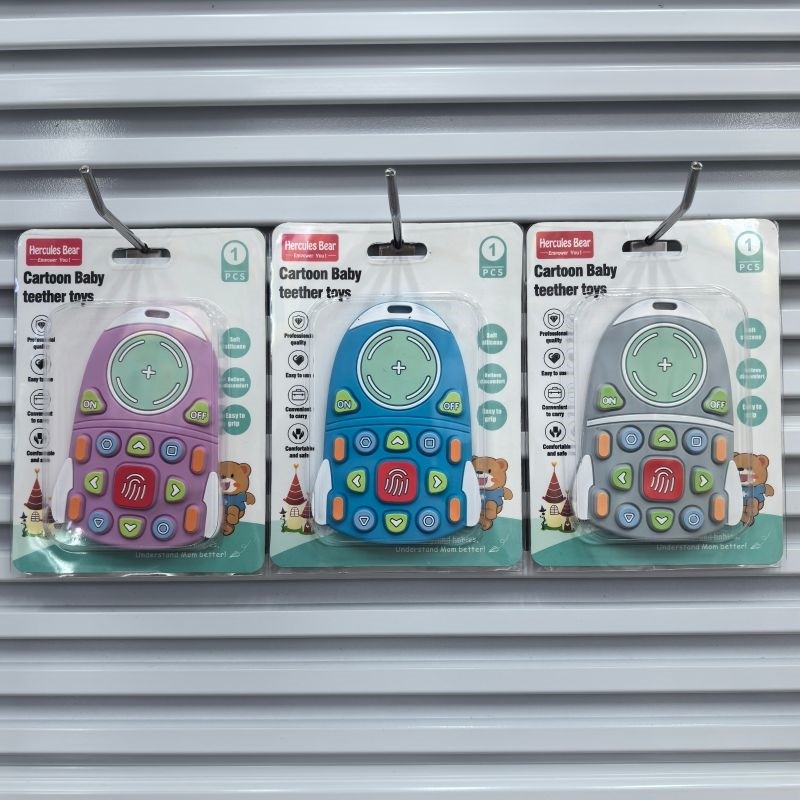 Cartoon full silicone teether