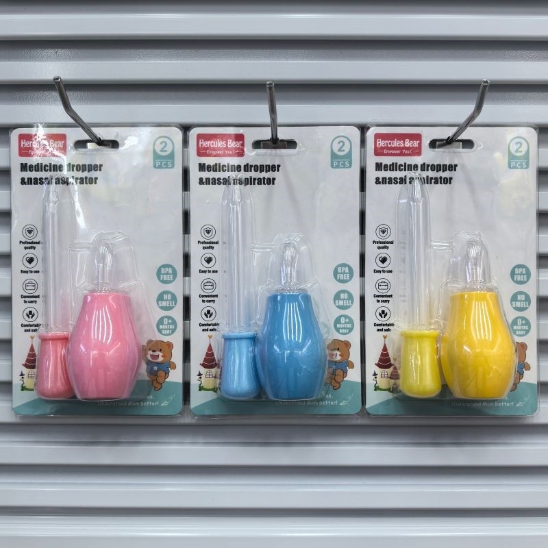 Baby nasal aspirator, medicine feeder set