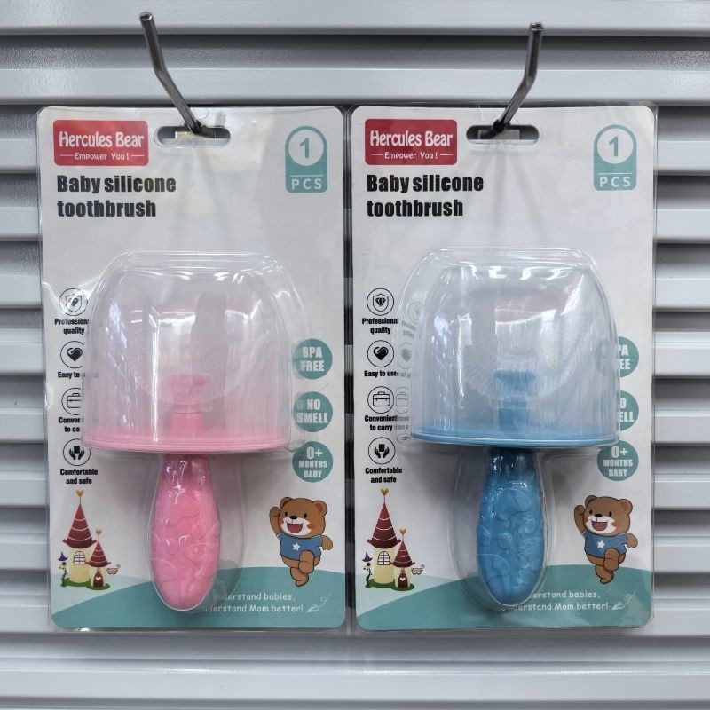 U-shaped silicone toothbrush for children