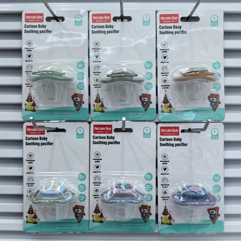 Glowing pacifier at night