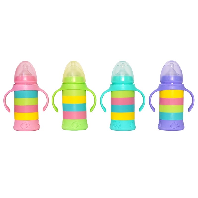 240ml straight wide mouth glass bottle