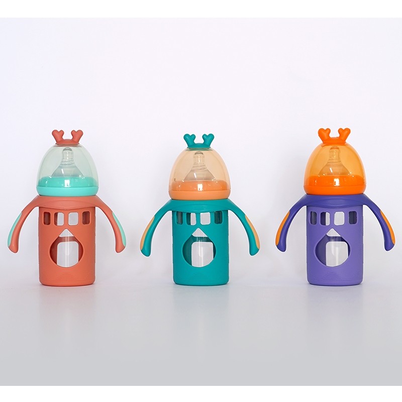 180毫升直身宽口玻璃奶瓶