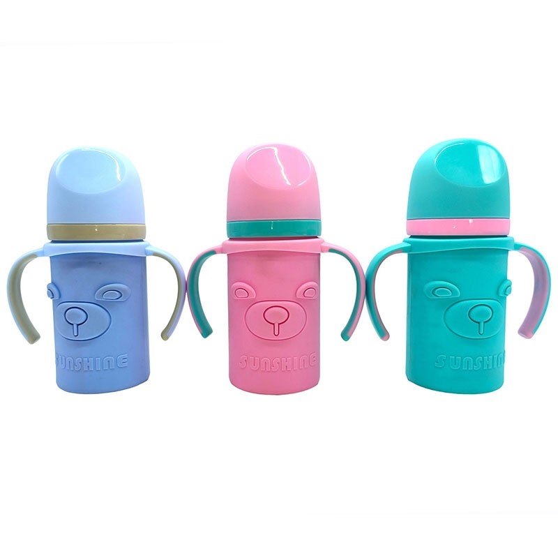 180ml straight wide mouth glass bottle