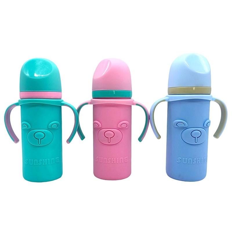 240ml straight wide-mouth glass bottle