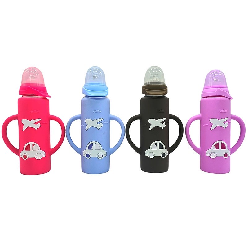 240ml straight labeled glass bottle