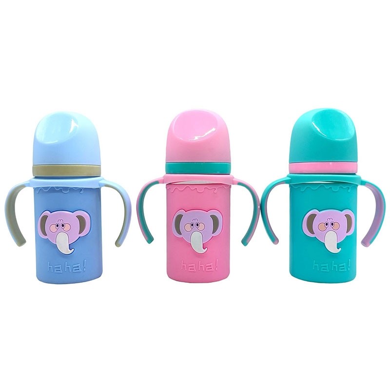 180ml straight wide mouth glass bottle