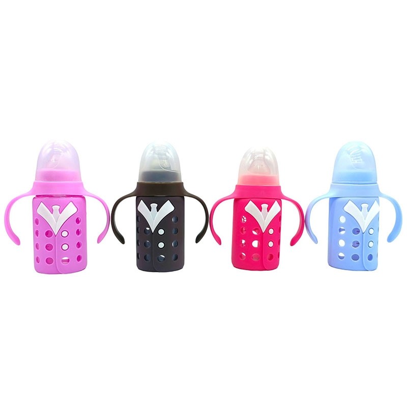 120ml straight labeled glass bottle