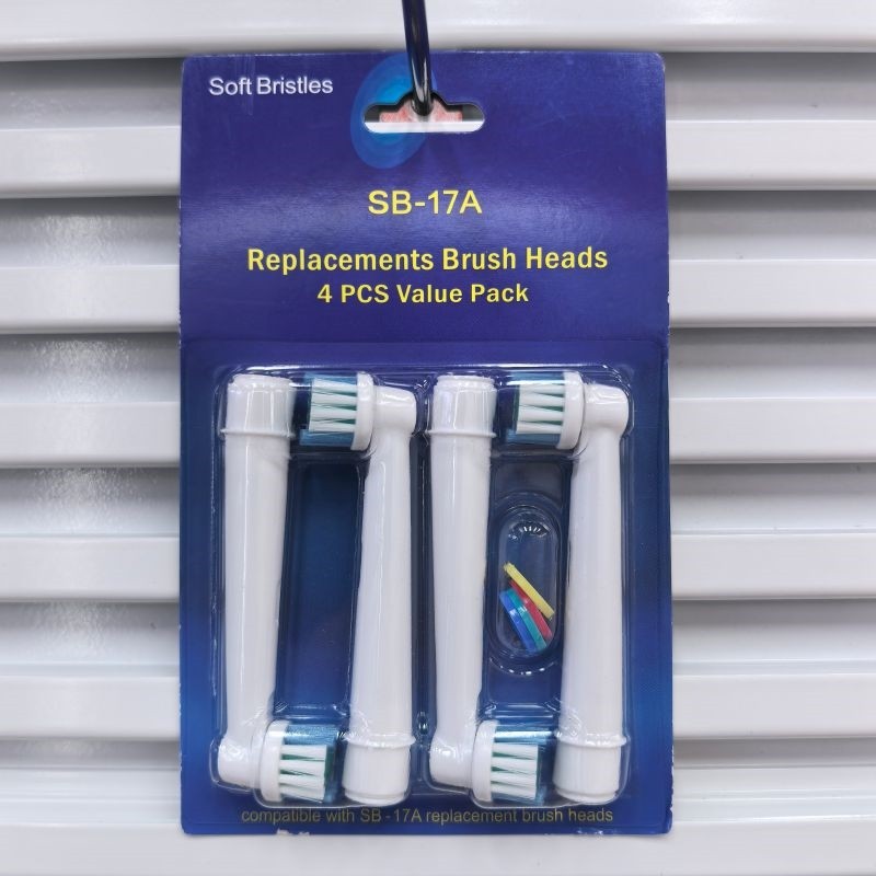 Electric toothbrush replacement brush head (set of four)